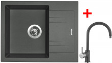 Sinks LINEA 600 N Titanium+VITALIA GR  